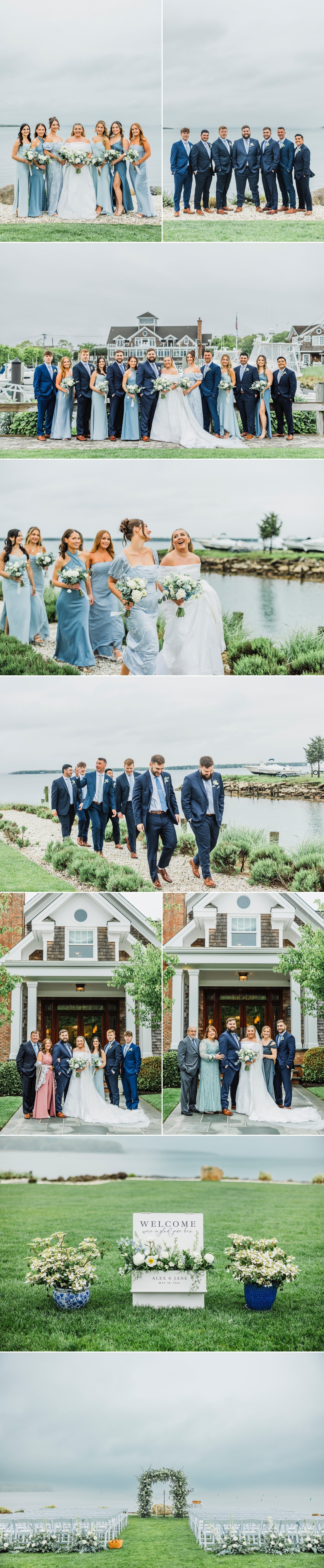 Peconic Bay Yacht Club wedding party.