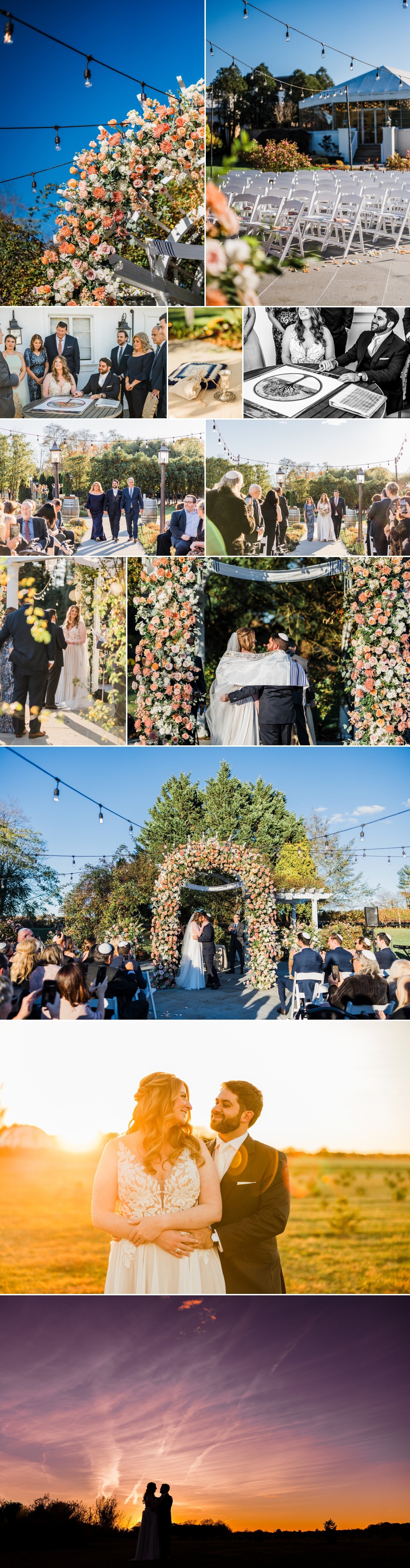 The Vineyards at Aquebogue wedding ceremony.